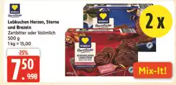 Marktkauf Edeka herzstücke lebkuchen herzen, sterne und brezeln zartbitter Angebot