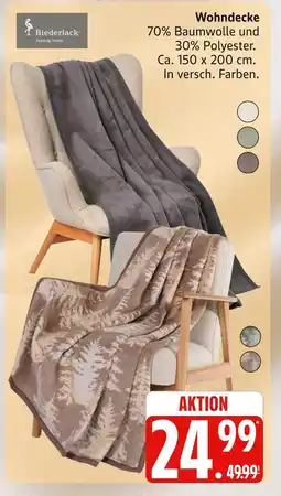 Marktkauf Biederlack wohndecke Angebot