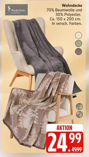 Marktkauf Biederlack wohndecke Angebot