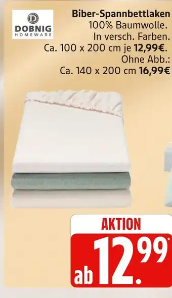 Marktkauf Dobnig biber-spannbettlaken Angebot