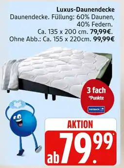 Marktkauf Luxus-daunendecke Angebot