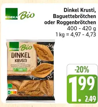 Marktkauf Edeka bio dinkel krusti Angebot