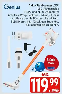 Marktkauf Genius akku-staubsauger x5 Angebot