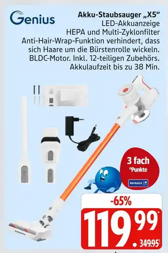 Marktkauf Genius akku-staubsauger x5 Angebot
