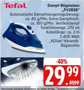 Marktkauf Tefal dampf-bügeleisen fv2838 Angebot