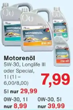 Jawoll Motorenöl Angebot