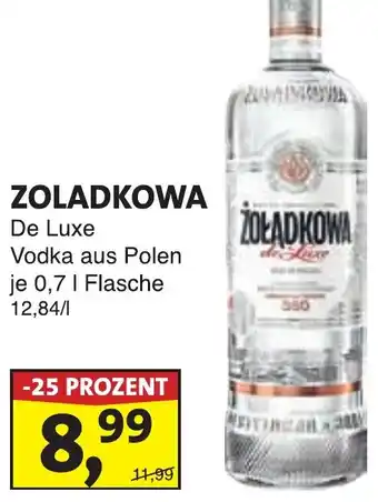 Lösch Depot ZOLADKOWA De Luxe Vodka Angebot