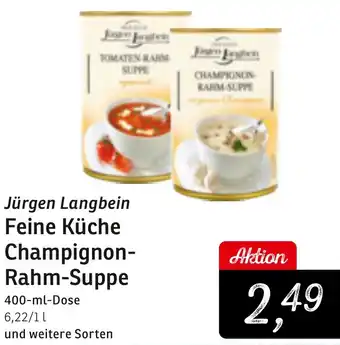 Jürgen Langbein Feine Küche Champignon Rahm-Suppe