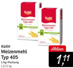 KONSUM Kathi Weizenmehl Typ 405 Angebot