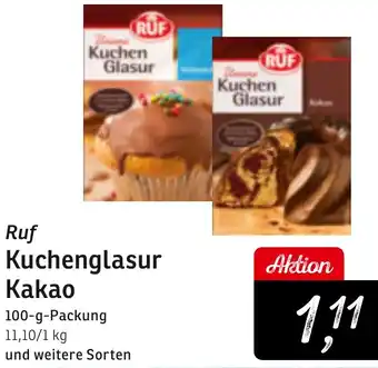 KONSUM Ruf Kuchenglasur Kakao Angebot