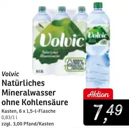 KONSUM Volvic Natürliches Mineralwasser ohne Kohlensäure Angebot