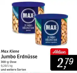 KONSUM Max Kiene Jumbo Erdnüsse Angebot