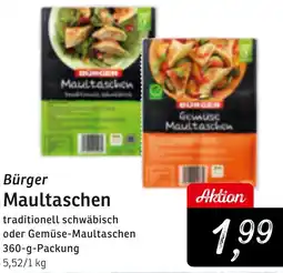 KONSUM Bürger Maultaschen Angebot