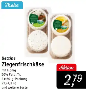 KONSUM Bettine Ziegenfrischkäse Angebot