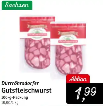 KONSUM Dürrröhrsdorfer Gutsfleischwurst Angebot