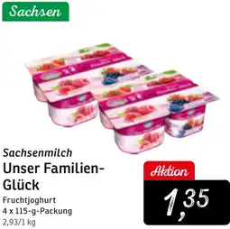 KONSUM Sachsenmilch Unser Familien Glück Angebot