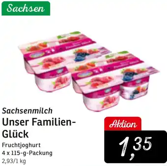 KONSUM Sachsenmilch Unser Familien Glück Angebot