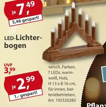 Sonderpreis Baumarkt LED-Lichterbogen Angebot