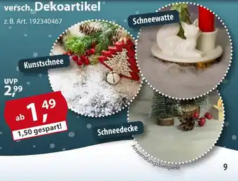 Sonderpreis Baumarkt versch. Dekoartikel Angebot