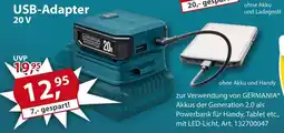 Sonderpreis Baumarkt GERMANIA Plattform 2.0 USB-Adapter 20V Angebot