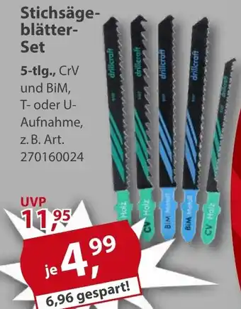 Sonderpreis Baumarkt Stichsägeblätter- Set Angebot
