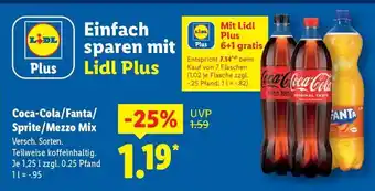 Lidl Coca-Cola / Fanta / Sprite / Mezzo Mix Angebot