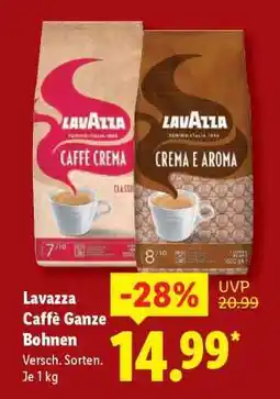 Lidl Lavazza Caffè Ganze Bohnen Angebot