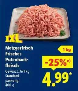 Lidl Metzgerfrisch Frisches Putenhackfleisch Angebot