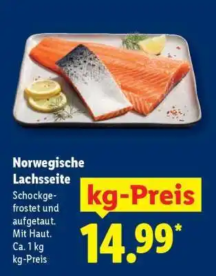 Lidl Norwegische Lachseite Angebot