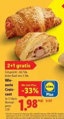 Lidl Wienerle Croissant Angebot