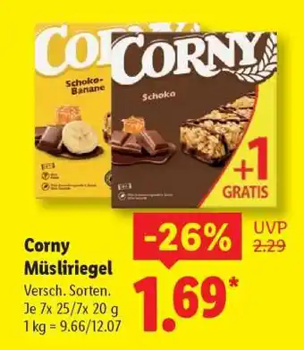 Lidl CORNY Müsliriegel Angebot