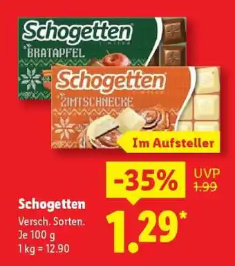 Lidl Schogetten Angebot