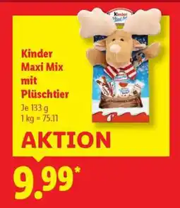Lidl Kinder Maxi-Mix mit Plüschtier Angebot