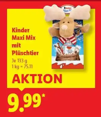 Lidl Kinder Maxi-Mix mit Plüschtier Angebot