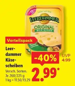 Lidl Leerdammer Käsescheiben Angebot
