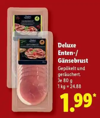 Lidl Deluxe Enten-/Gänsebrust Angebot