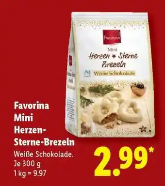 Lidl Favorina Mini Herzen- Sterne-Brezeln Angebot