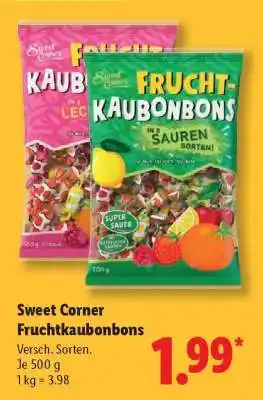 Lidl Sweet Corner Fruchtkaubonbons Angebot