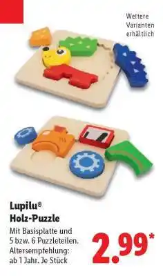 Lidl Lupilu Holz-Puzzle Angebot