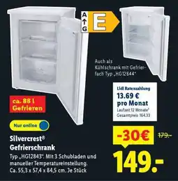 Lidl Silvercrest Gefrierschrank Angebot
