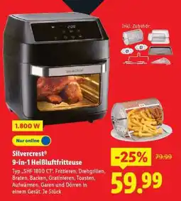 Lidl Silvercrest 9-in-1 Heißluftfritteuse Angebot