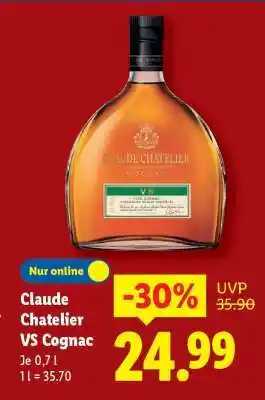 Lidl Claude Chatelier VS Cognac Angebot