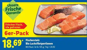Lidl Fischerstolz Bio Lachsfiletportionen Angebot