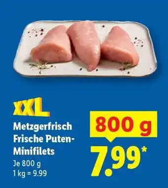 Lidl Metzgerfrisch Frische Puten-Minifilets Angebot