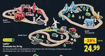 Lidl Lupilu Eisenbahn-Set, 36-tlg Angebot