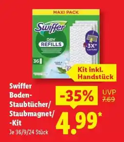 Lidl Swiffer Boden-Staubtücher/Staubmagnet/-Kit Angebot