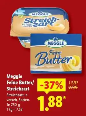 Lidl Meggle Feine Butter/ Streichzart Angebot