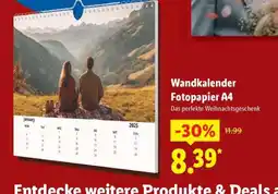 Lidl Wandkalender Fotopapier A4 Angebot
