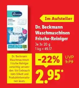 Lidl Dr. Beckmann Waschmaschinen Frische-Reiniger Angebot