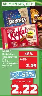 Kaufland KitKat, Lion oder Smarties Mini Angebot